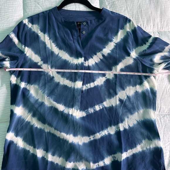 J. Crew 100% Silk Tie Dye Blouse - Picture 7 of 7